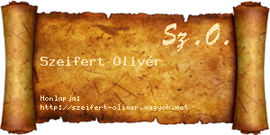 Szeifert Olivér névjegykártya